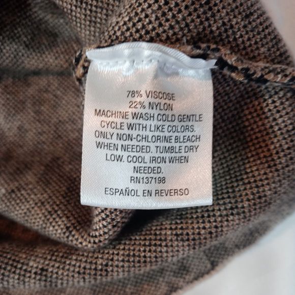 Palette Women's Knit Pencil Skirt Animal cheetah Print Size L Stretch Knit - Picture 5 of 5